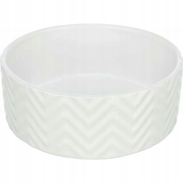Levně Trixie Odolná keramická miska pro psa nebo kočku 1.6 l ⌀ 20 cm Bílá