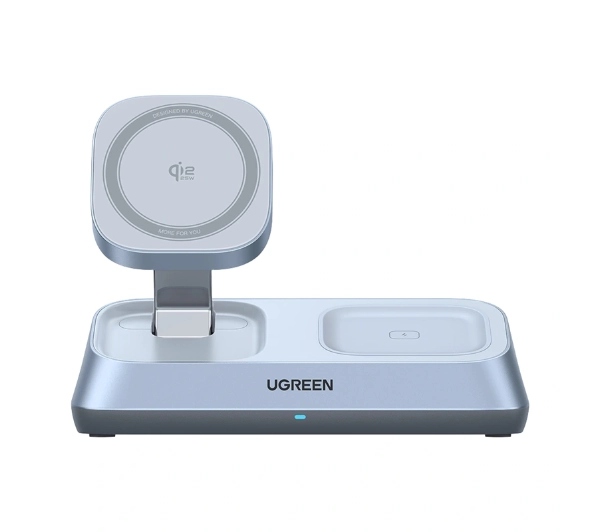 Ładowarka indukcyjna bezprzewodowa Ugreen W711 MagFlow 3w1 Qi2 25W Szara