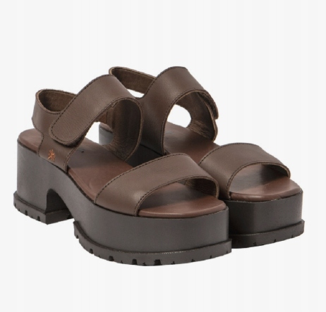 Art Dámské Kožené Hnědé Sandály Na Léto Pohodlné 40 Jkh