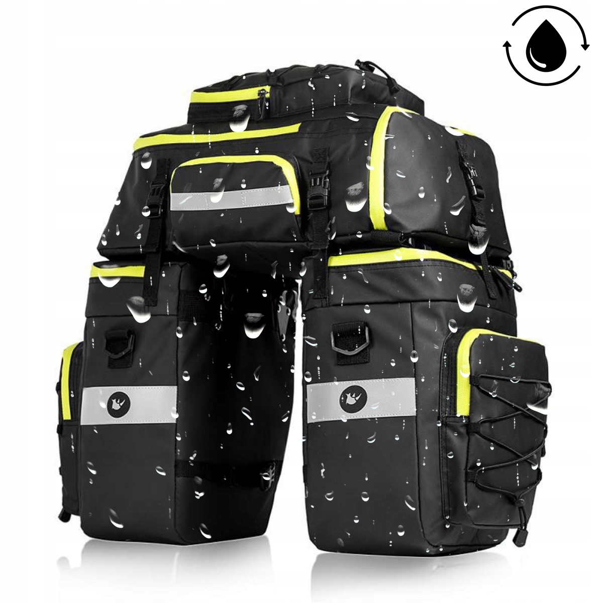 Torba Rowerowa Na Bagażnik 2w1 RHINOWALK | POJEMNOŚĆ: 53L