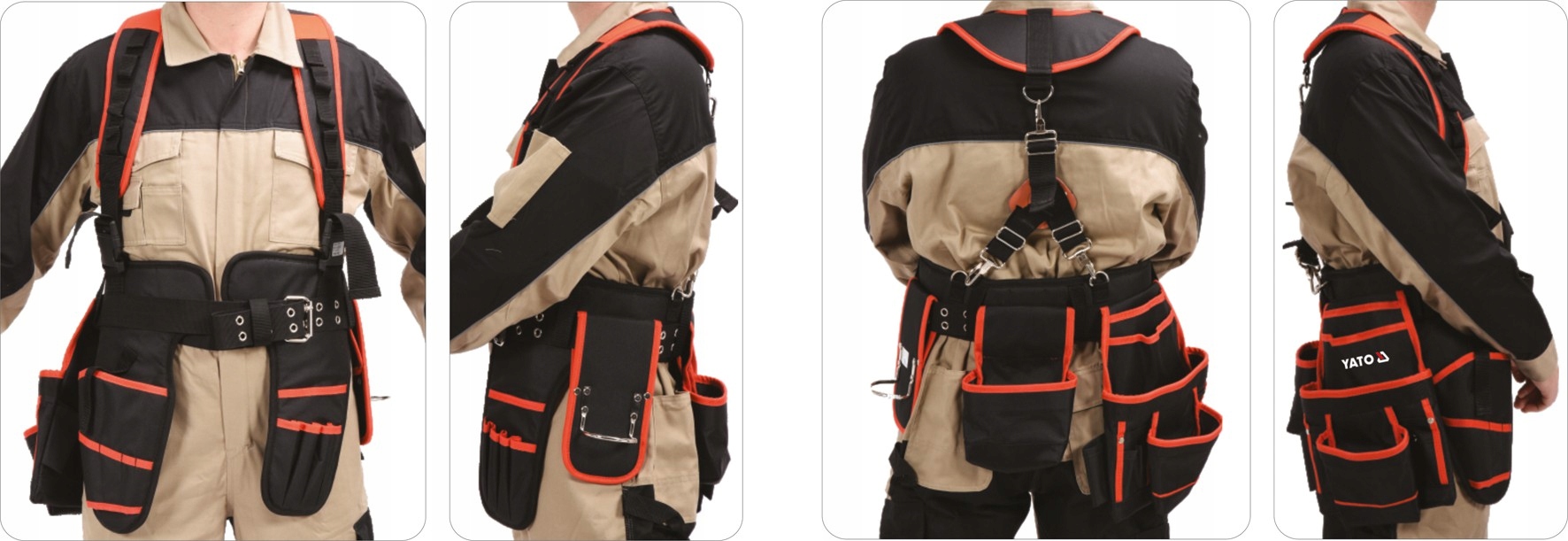 PAS NARZĘDZIOWY NA SZELKACH YT-74071 YATO Rodzaj pas narzędziowy z szelkami