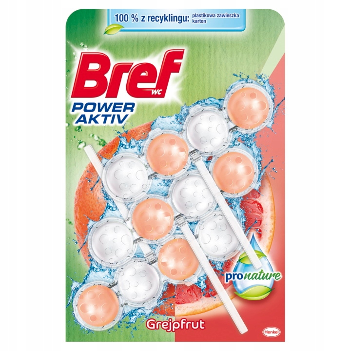 

Bref Pro Nature Zawieszka do Wc Grapefruit 3x50g