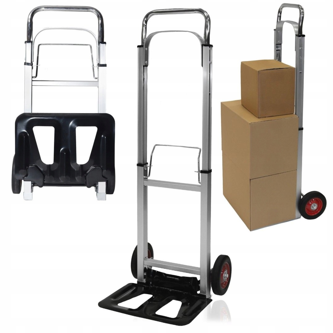 Aluminiový skladový vozík skládací ruční mlynář 90 kg Baue