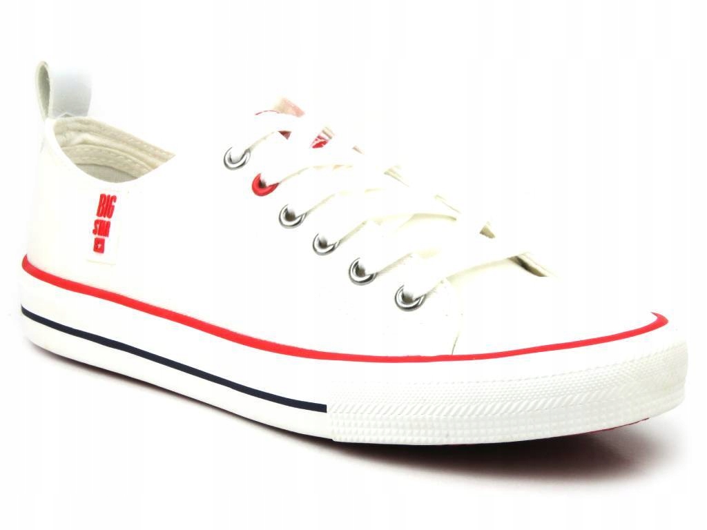 TRAMPKI MĘSKIE BIG STAR JJ174062 KLASYCZNE BIAŁE Rozmiar 45