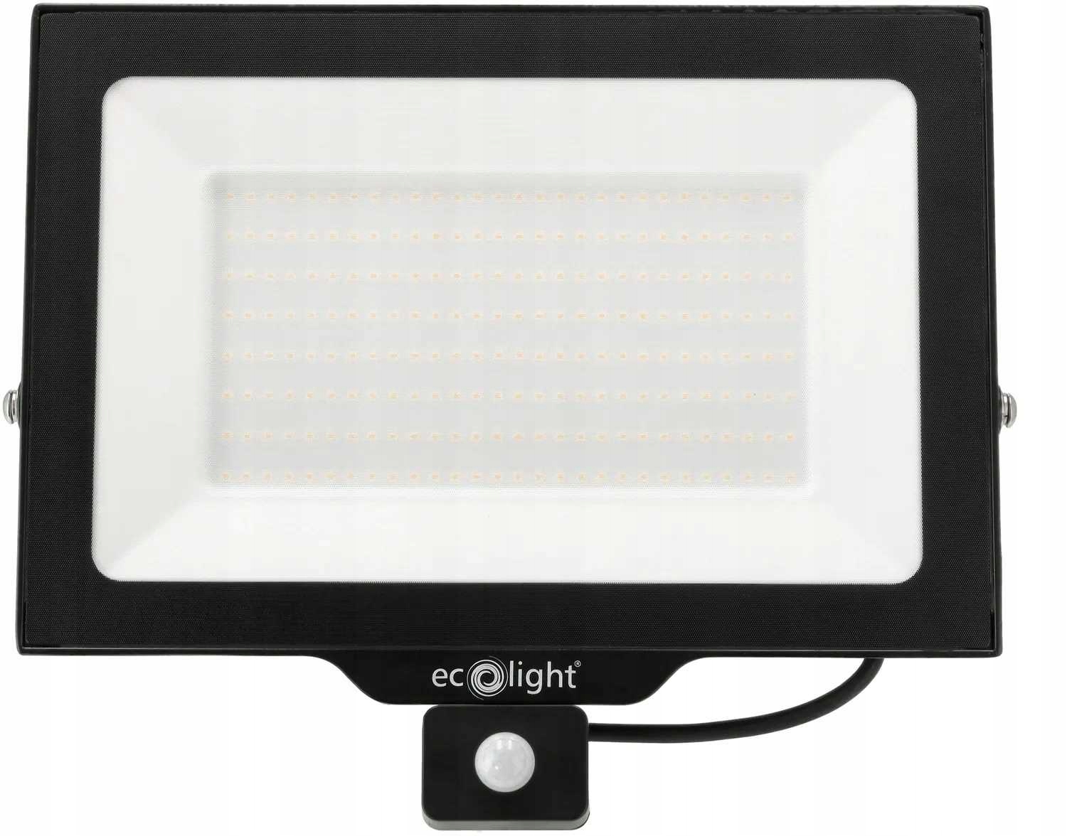 Led Halogénový Reflektor 200W 3000K Teplý IP65 NL-1 So Snímačom Pohybu Pir