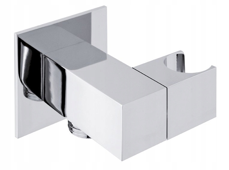 Uhlové pripojenie s pohyblivým držiakom, chróm