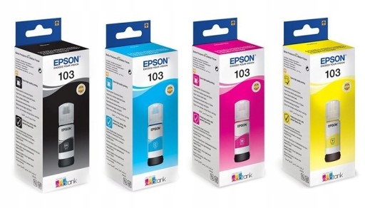 

Tusze Epson 103 T00S14 T00S24 T00S34 T00S44 zestaw
