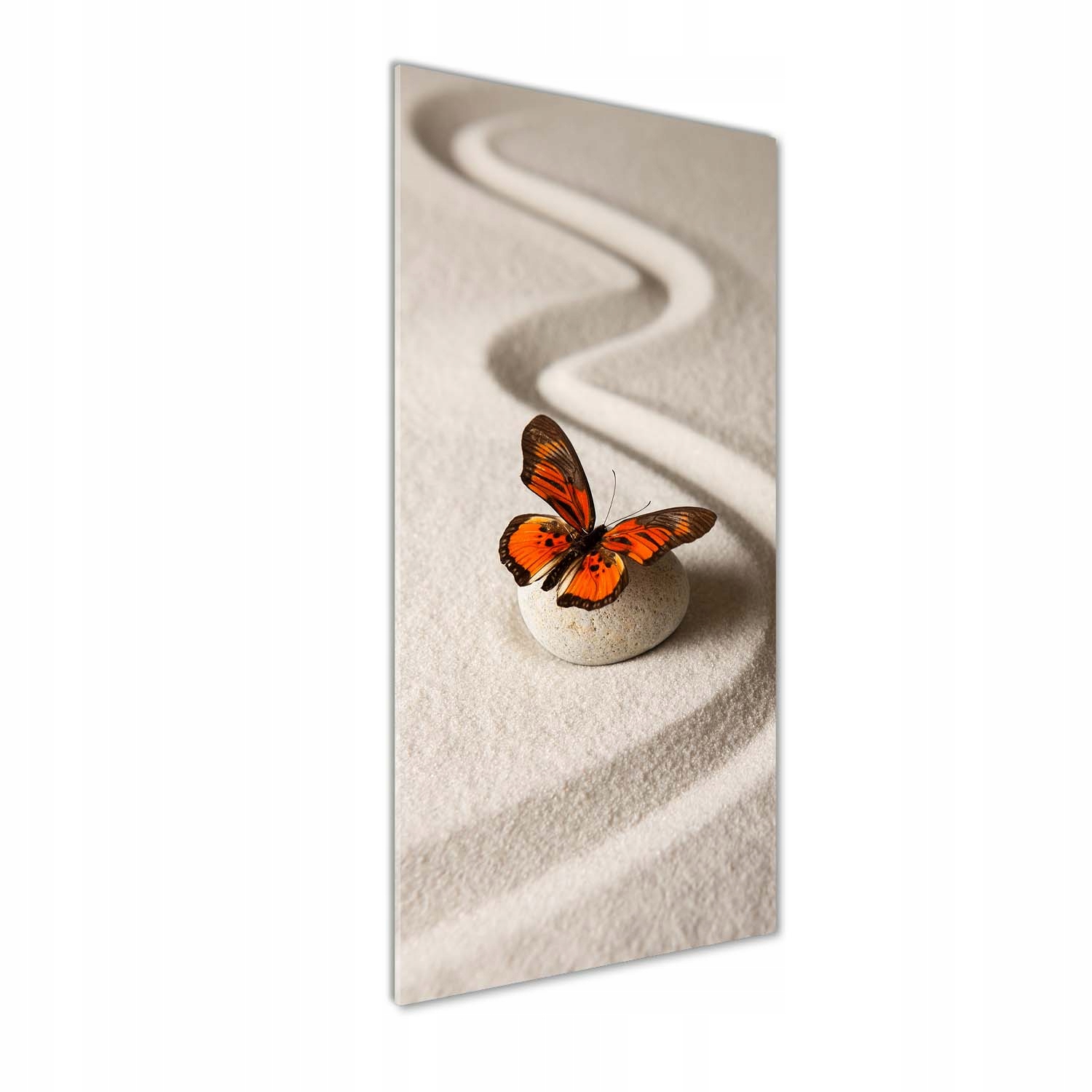 

Foto obraz akrylowy Kamień zen i motyl 50x125 cm