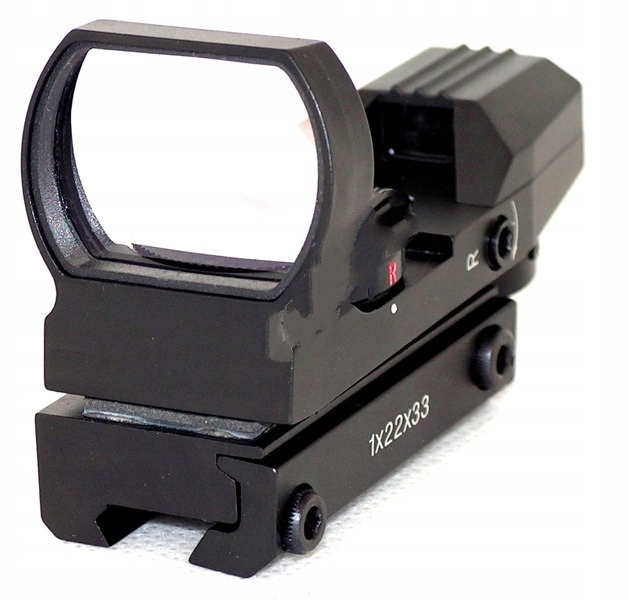 B-Optics Otevřený Kolimátor celokovový 1x22x33 červená zelená 11mm