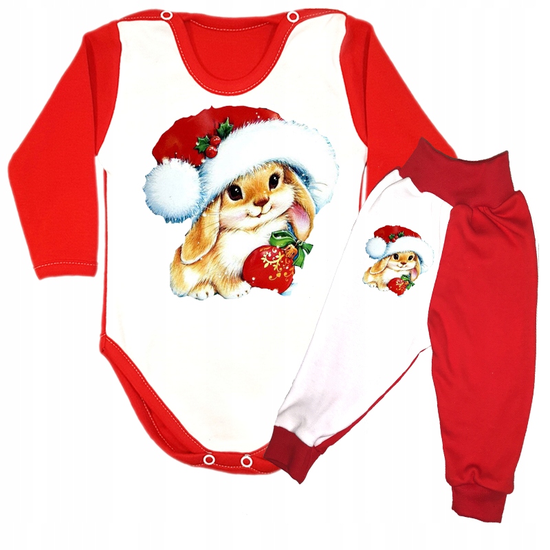 

Święta Boże Narodzenie Komplet Body 68 cm