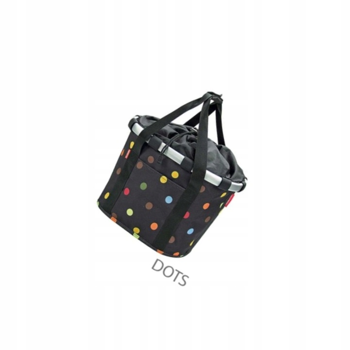 Rixen & Kaul KLICKfix Reisenthel Bikebasket koszyk zakupowy dots 15L
