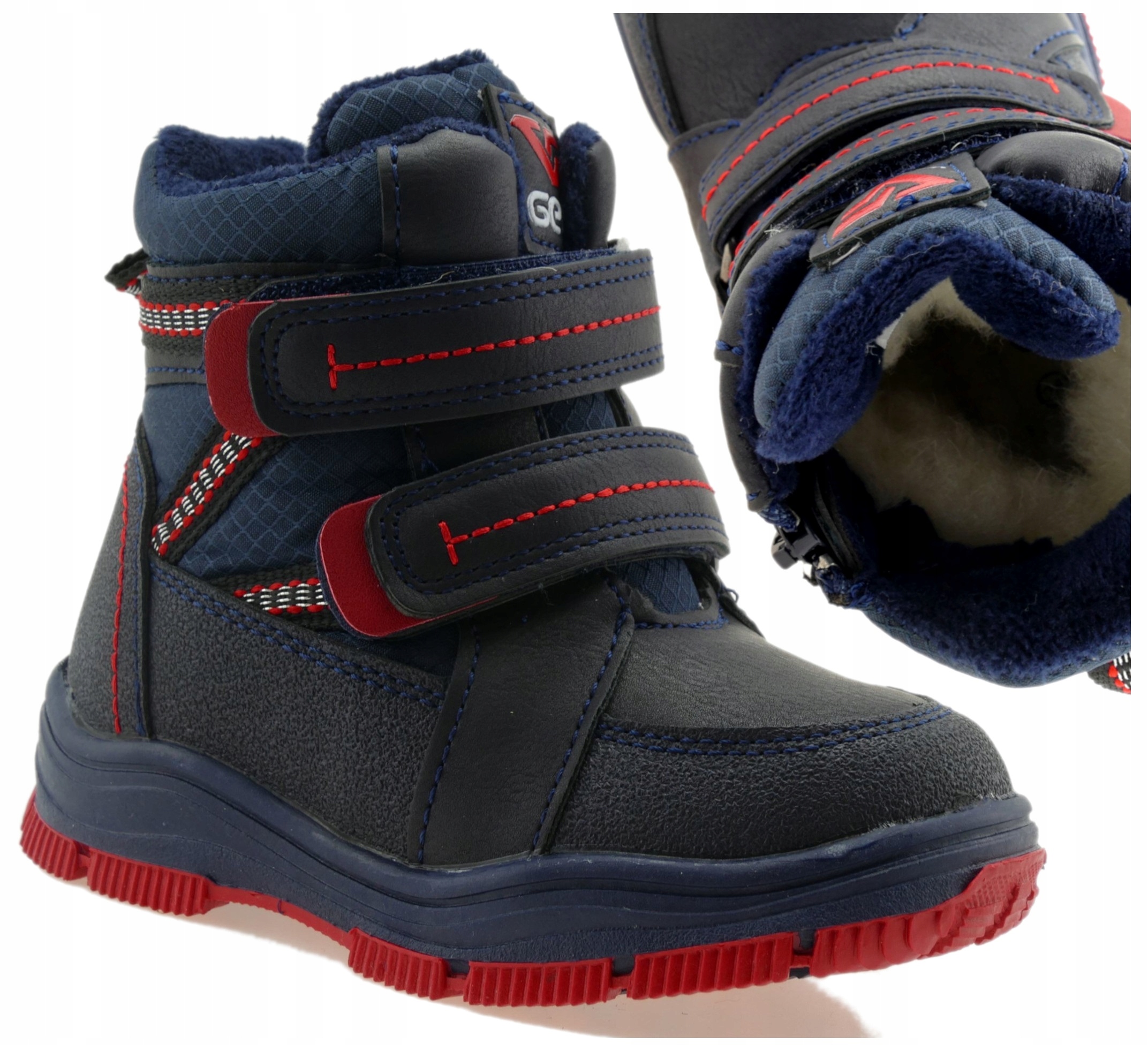 

Buty Zimowe Chłopięce Ocieplane Śniegowce Rzepy 25