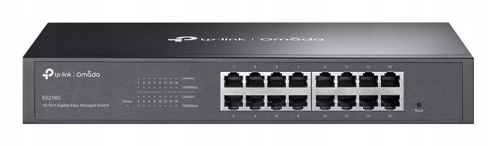 TP-Link Omada ES216G łącza sieciowe Zarządzany L2 Gigabit Ethernet (10/100/