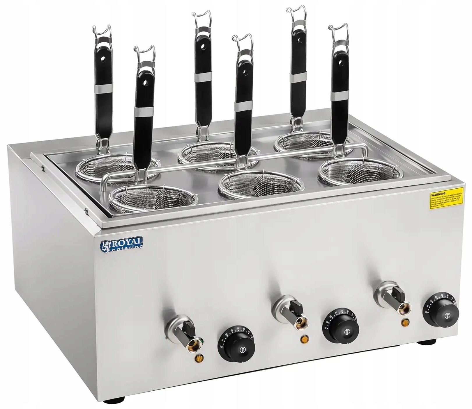 Varná nádoba na těstoviny – 6 x koš Royal Catering RCNK-6 10010235