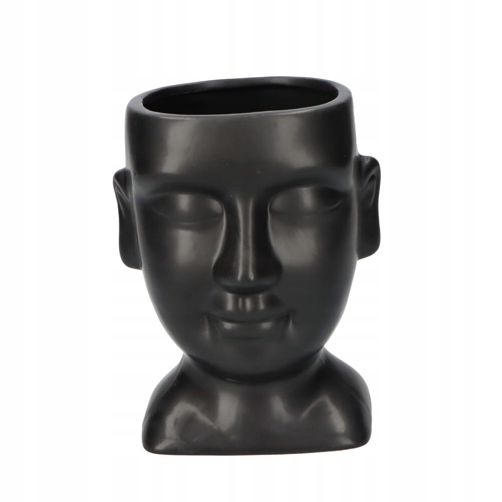 

Osłonka ceramiczna Twarz Głowa czarna 17 cm