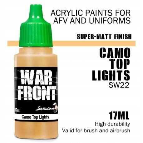 Scale 75: ScaleColor: WarFront Camo Top Lights farba akrylowa 17 ml