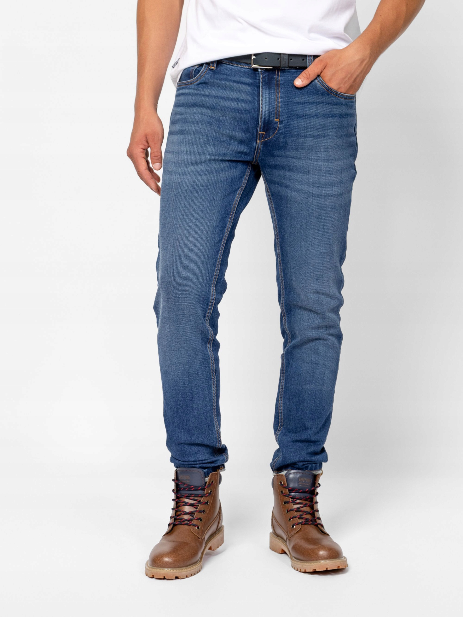 Heavy Tools Pánské Džínové Kalhoty Fausto Denim Modré 38