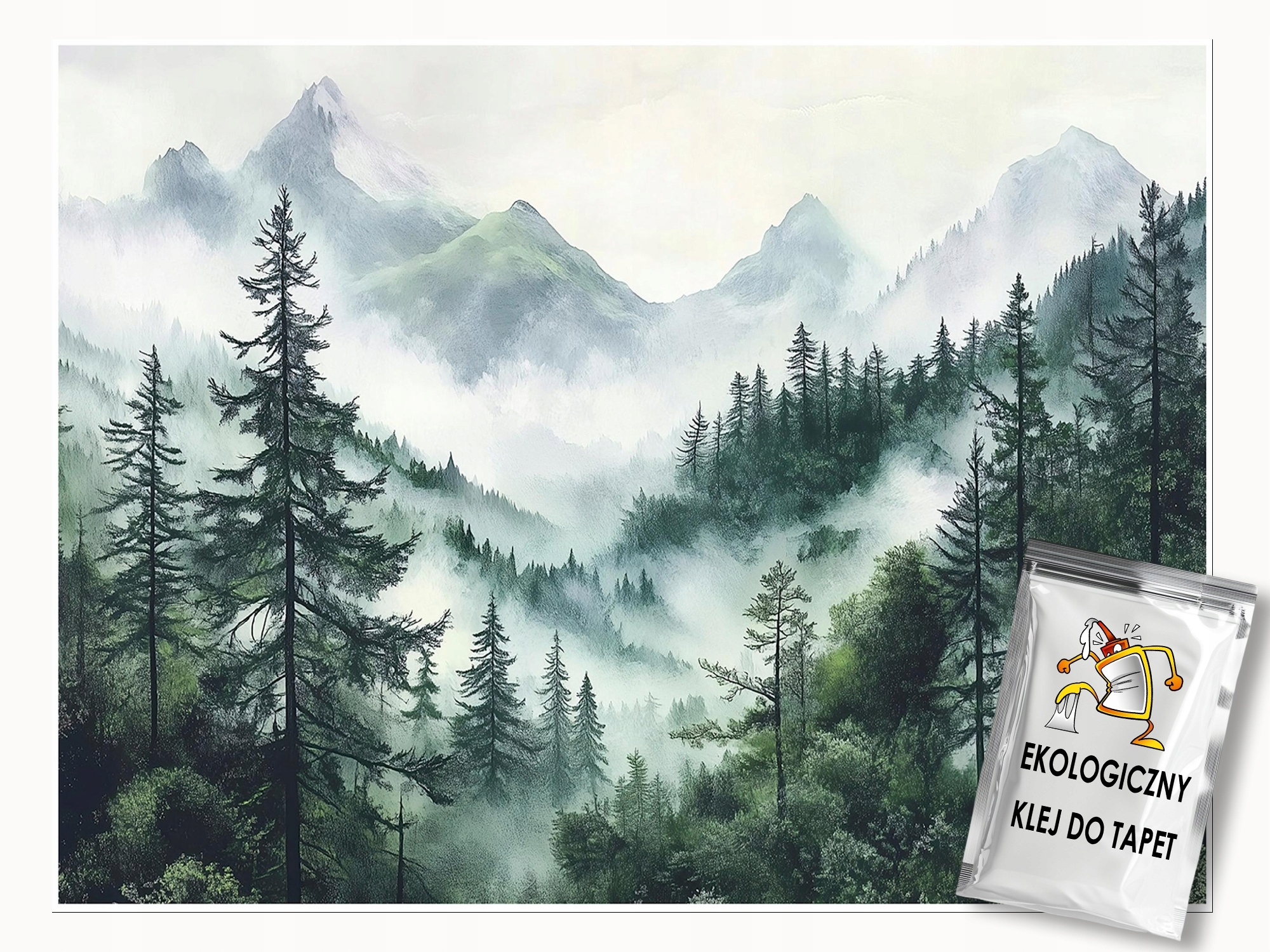 Fototapeta Les V Mlze Stromy Hory Ložnice Obývací Pokoj Tapeta Flizelina 300x210