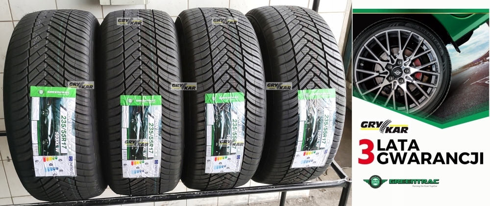 Opony 235/55R17 Greentrac Season Master 2025r 4szt. C/B/71dB 3 lata gwar.