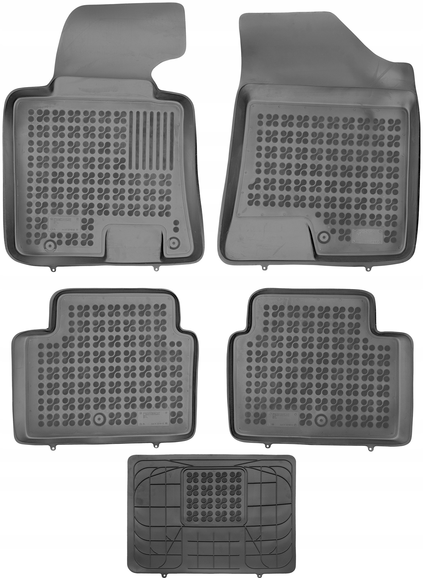Коврики Резав-Пластик резиновые 201613+203501 5 el.