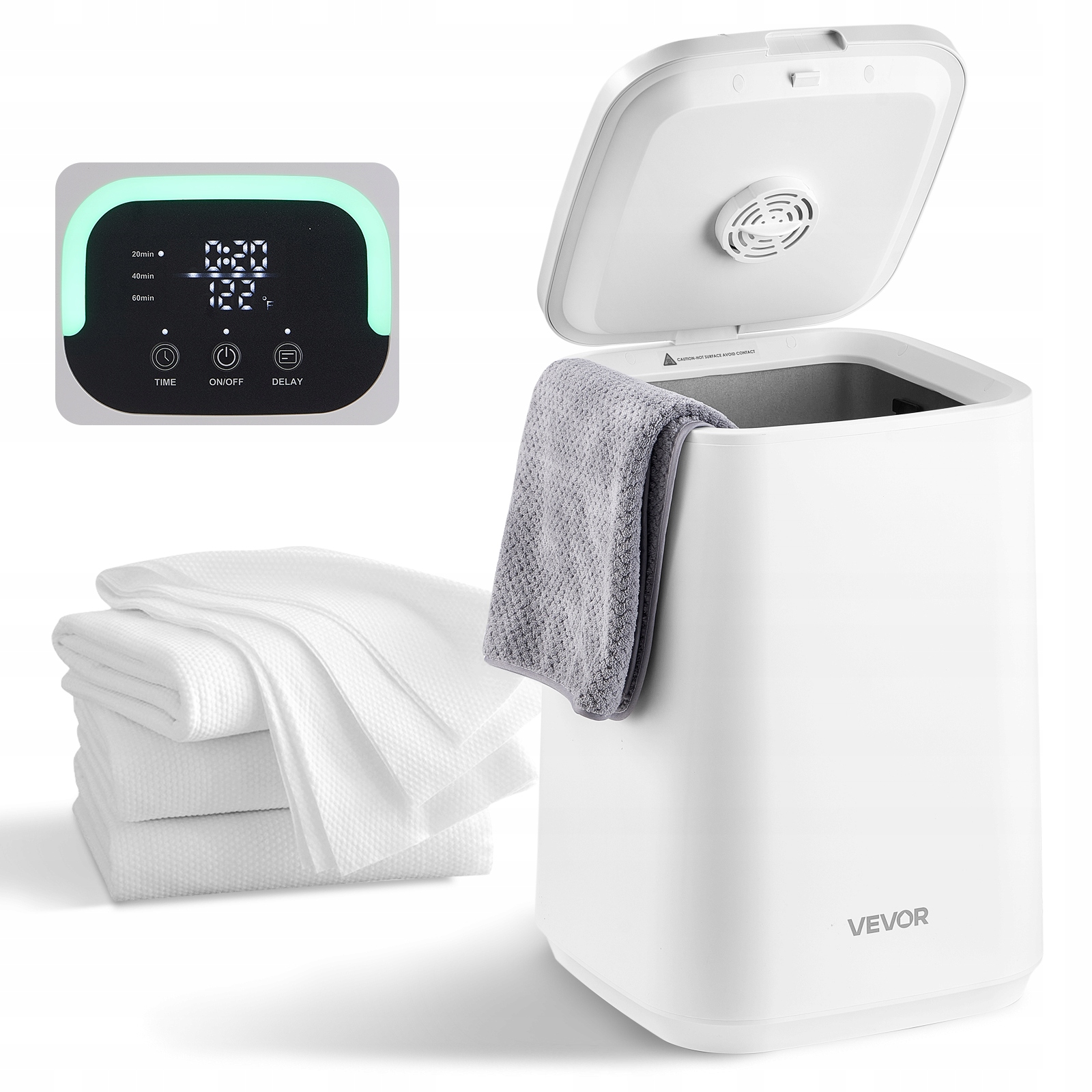Vevor Ohřívač Ručníků 20 L S Led Časovačem, Bezpečný A Velký