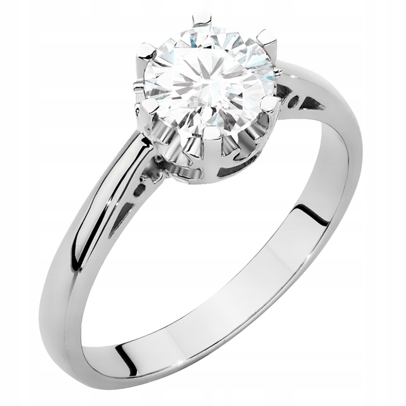 Zlatý Prstýnek pr. 585 s Briliantem 1,00 ct 14k