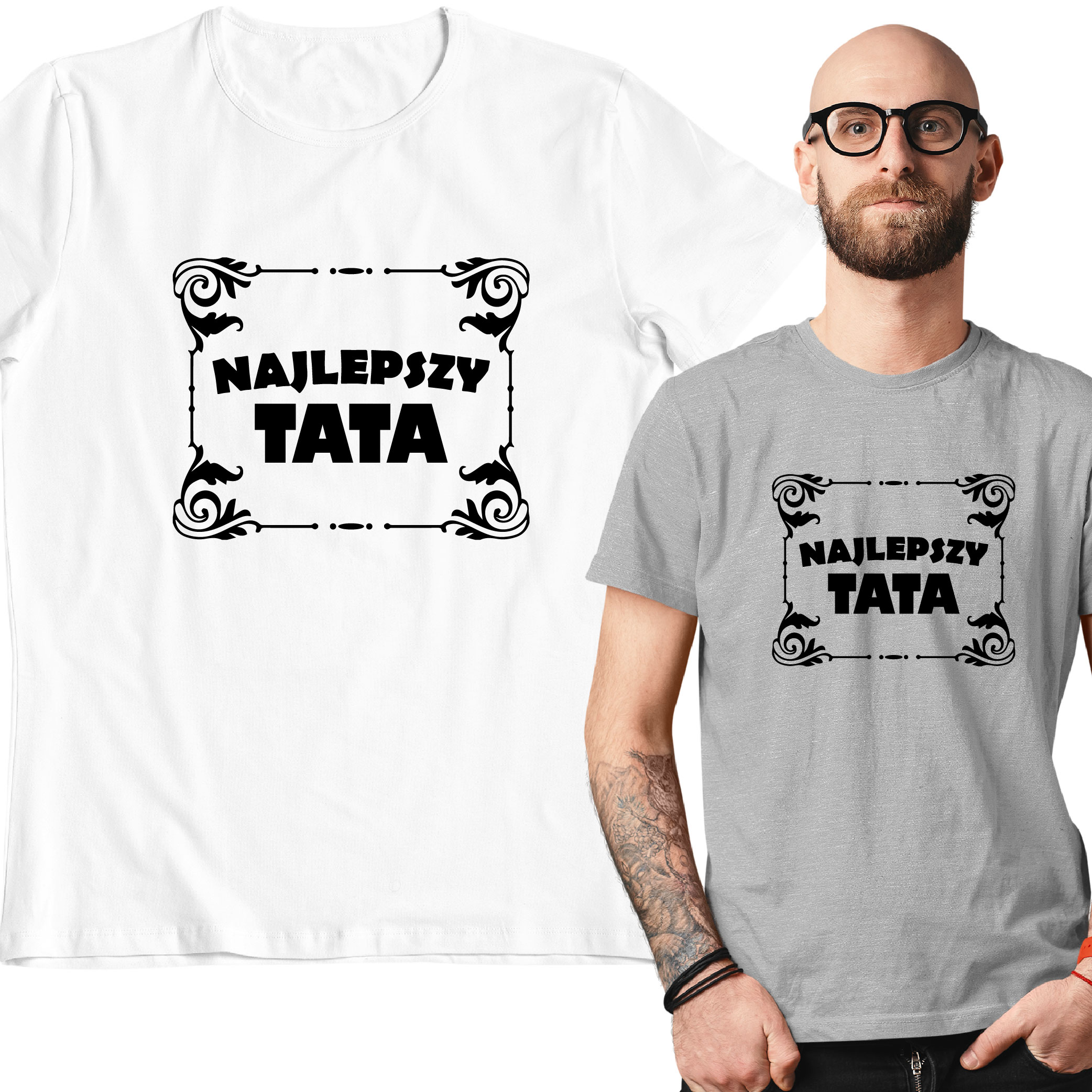 

Koszulka Tshirt Bluzka Najlepszy Tata Dzień Ojca
