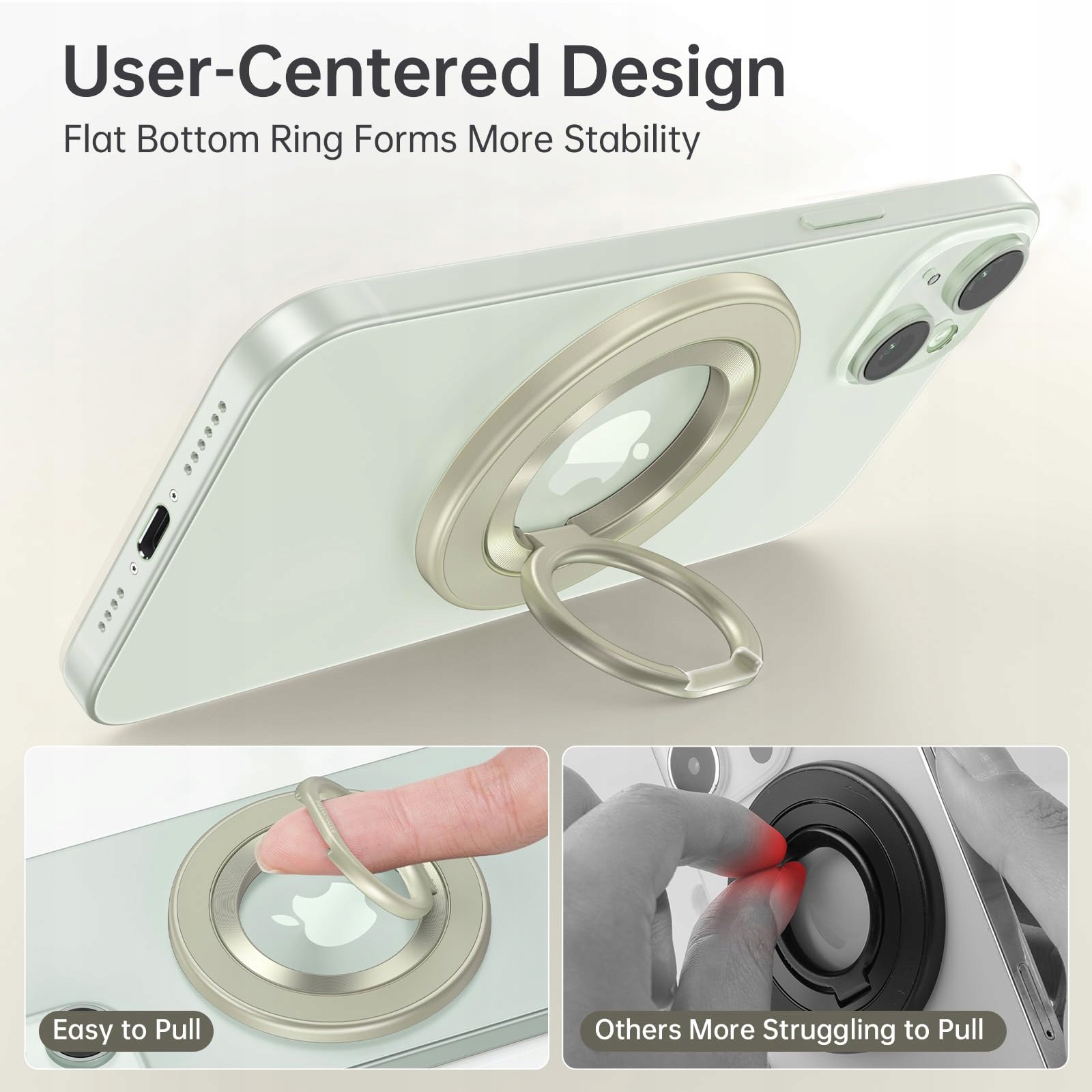 SYNCWIRE Magnetyczny Uchwyt MagSafe Do iPhone/Android Żółty — miniatura 6