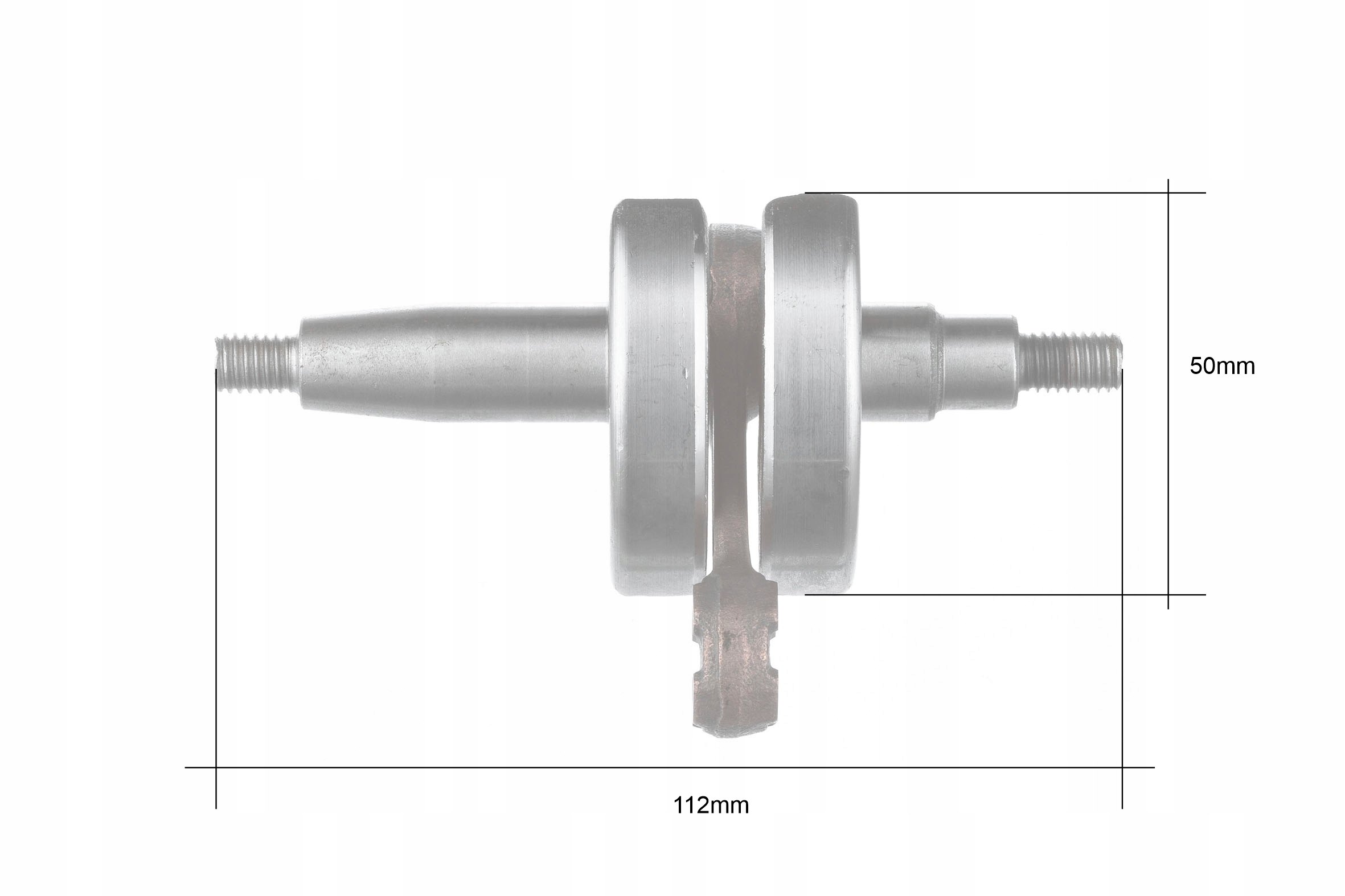 WAŁ KORBOWY DO MOTOPOMPY SPALINOWEJ WP10 WAŁ KORBOWY POMPA SPALINOWA Marka bez marki