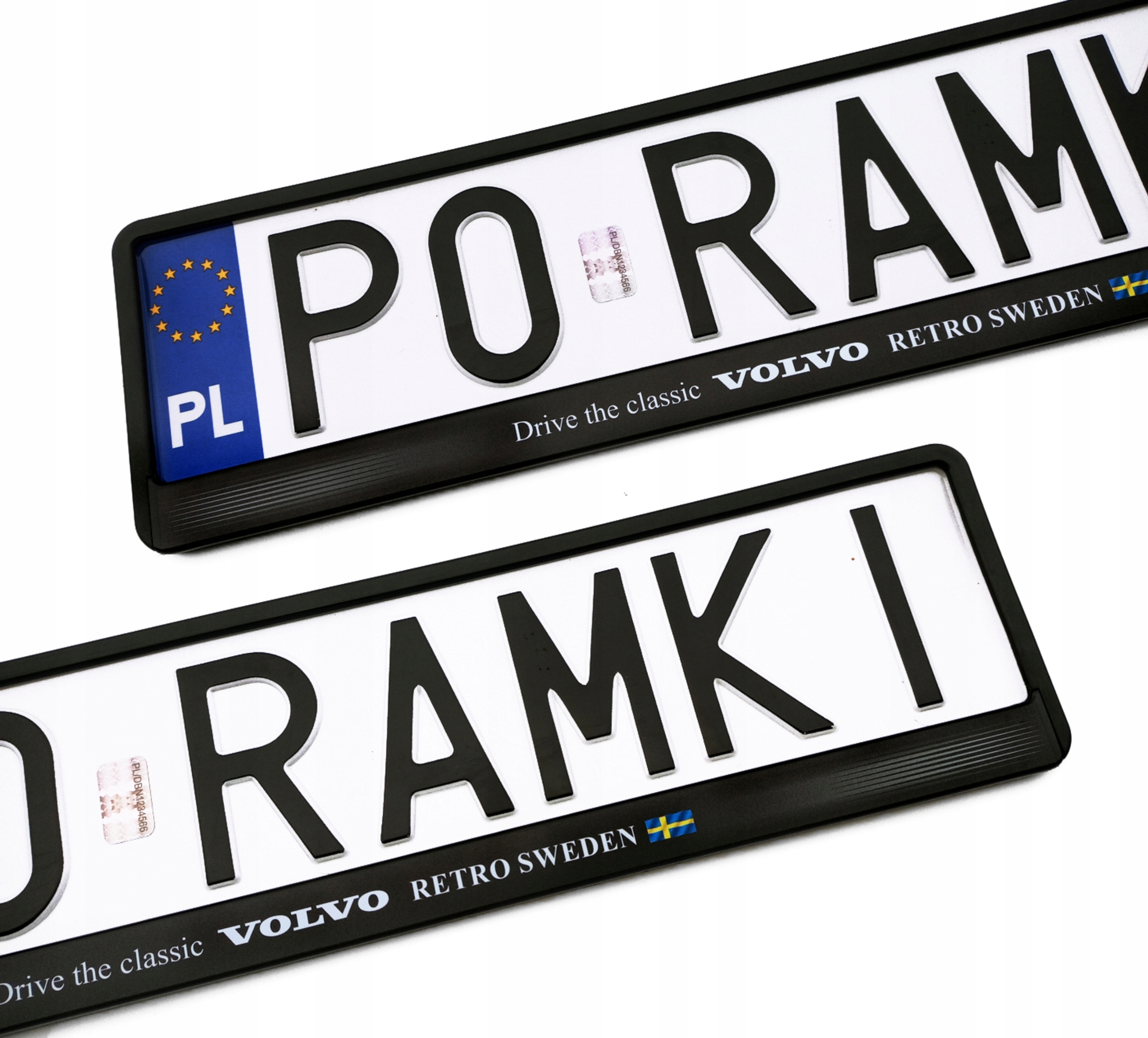 Volvo classic 240 460 740 780 480 S70 V80 ramki do tablic rejestracyjnych