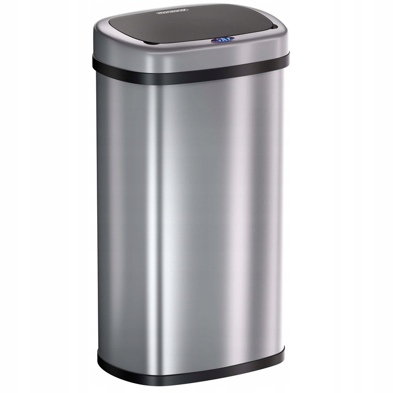 Automatyczny Kosz Na Śmieci Srebrny Nierdzewny 50L