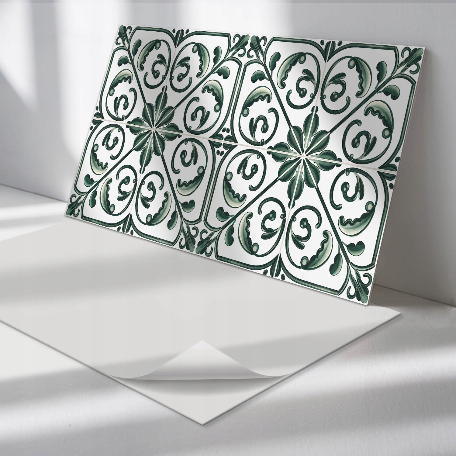 Sada samolepiacich panelov Rastlinný vzor s ornamentami 6 ks 60x30 cm