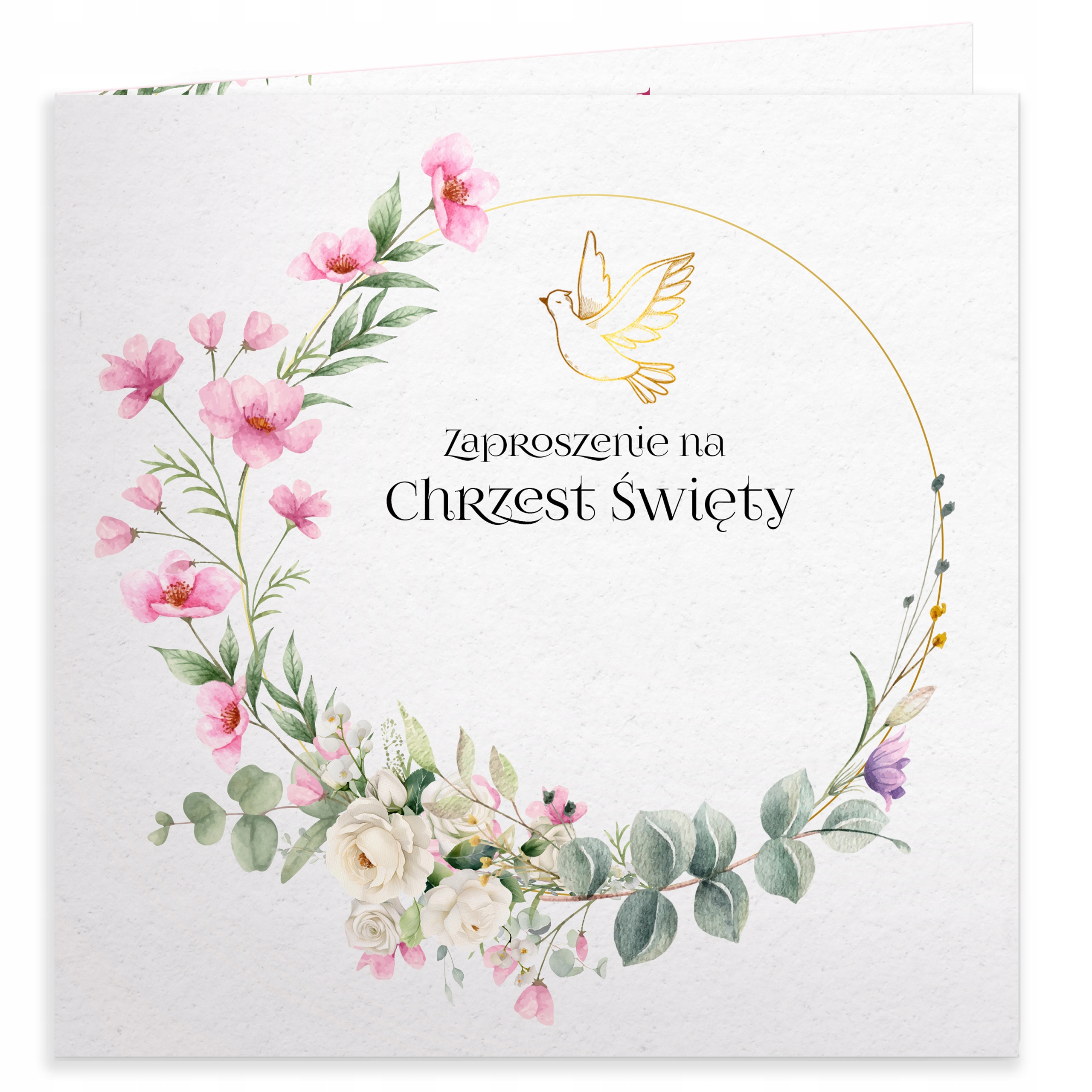 ZAPROSZENIA NA CHRZEST CHRZCINY DLA DZIEWCZYNKI CHŁOPCA + KOPERTA [C047]