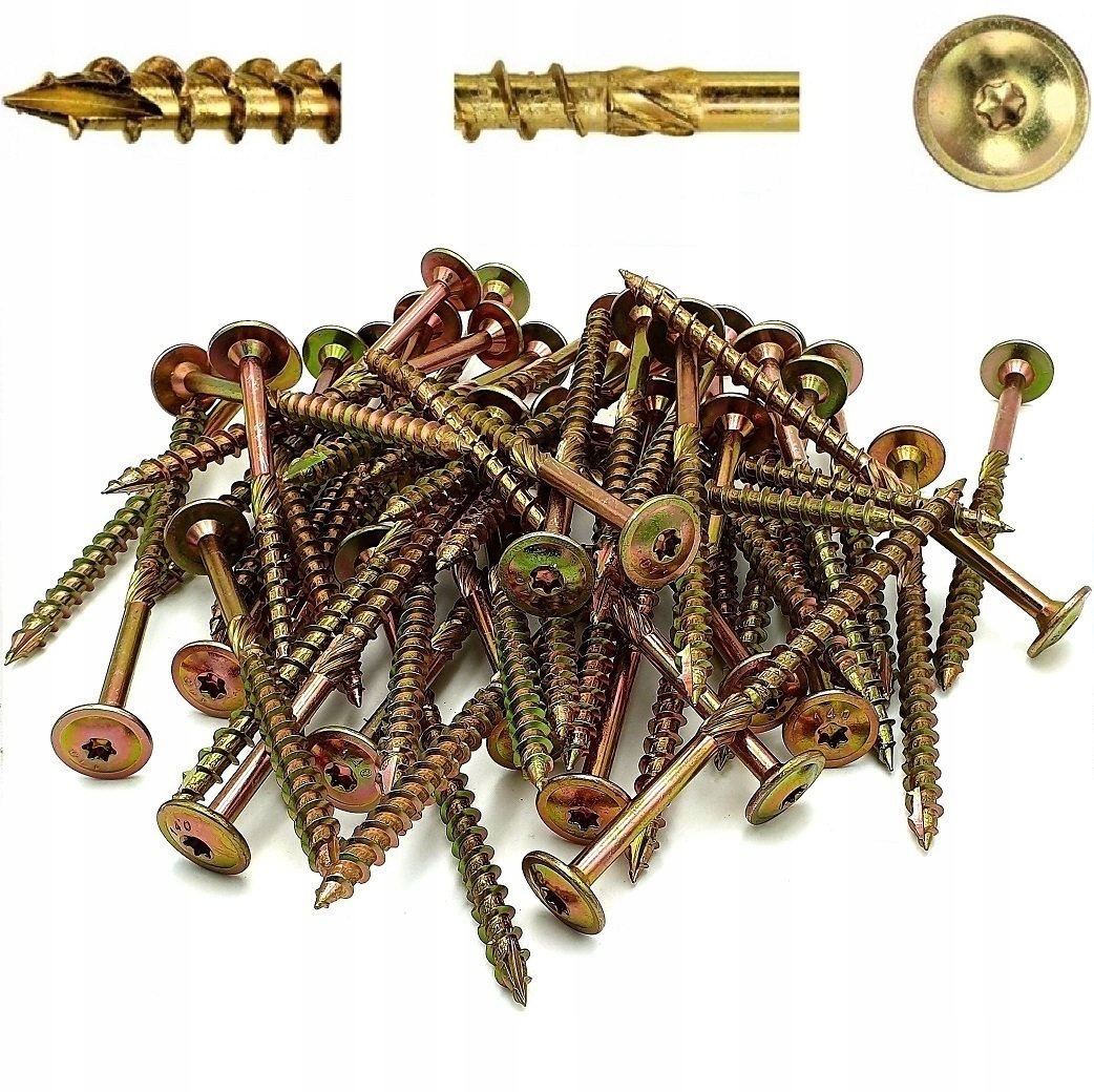 

Wkręty Ciesielskie 8x100 Torx Łeb Talerzowy 50szt