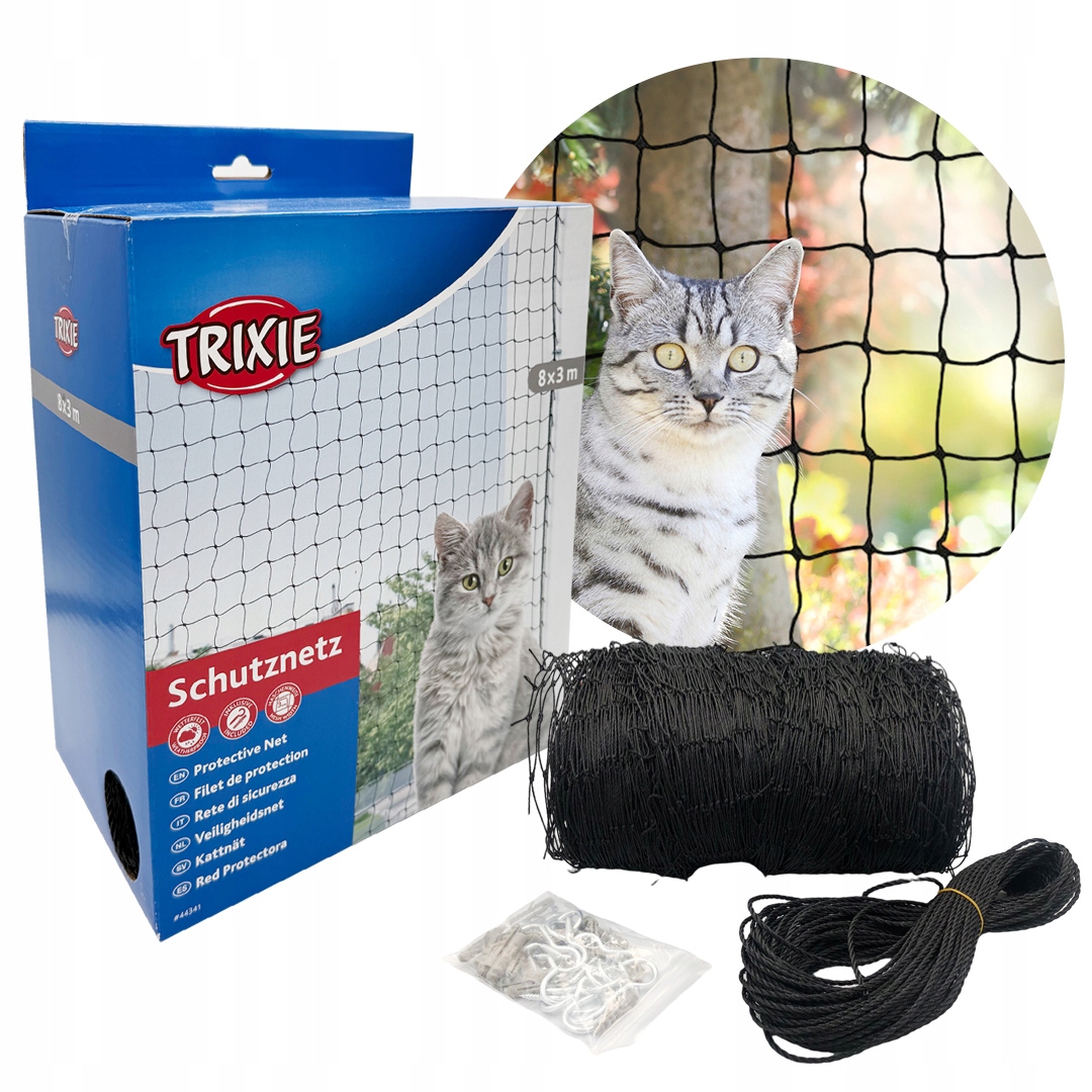 Siatka Ochronna na Balkon dla Kota Przeciw Ptakom Gołębiom Trixie 8X3M