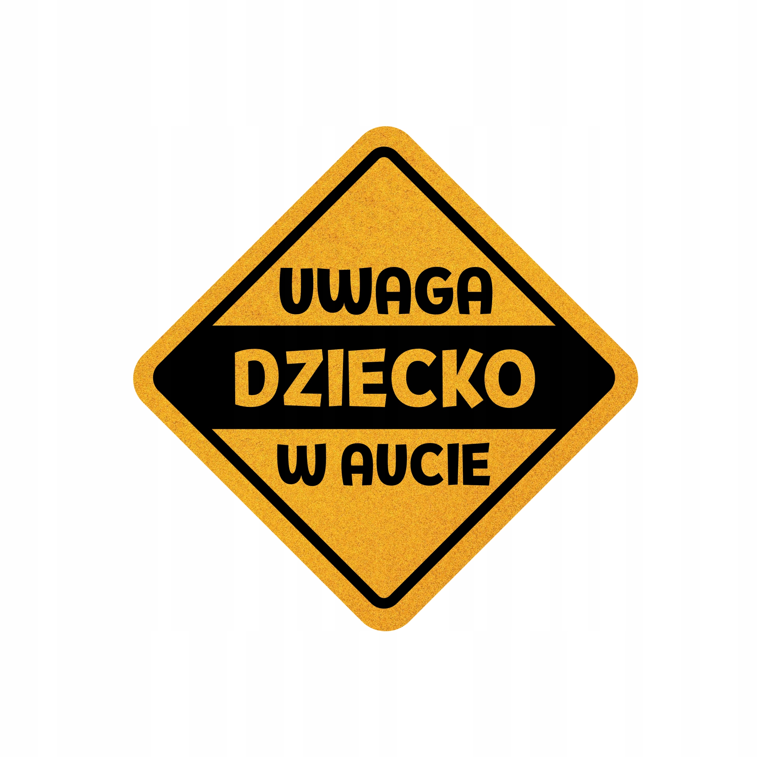 

Naklejka Odblaskowa Uwaga Dziecko w Aucie 006