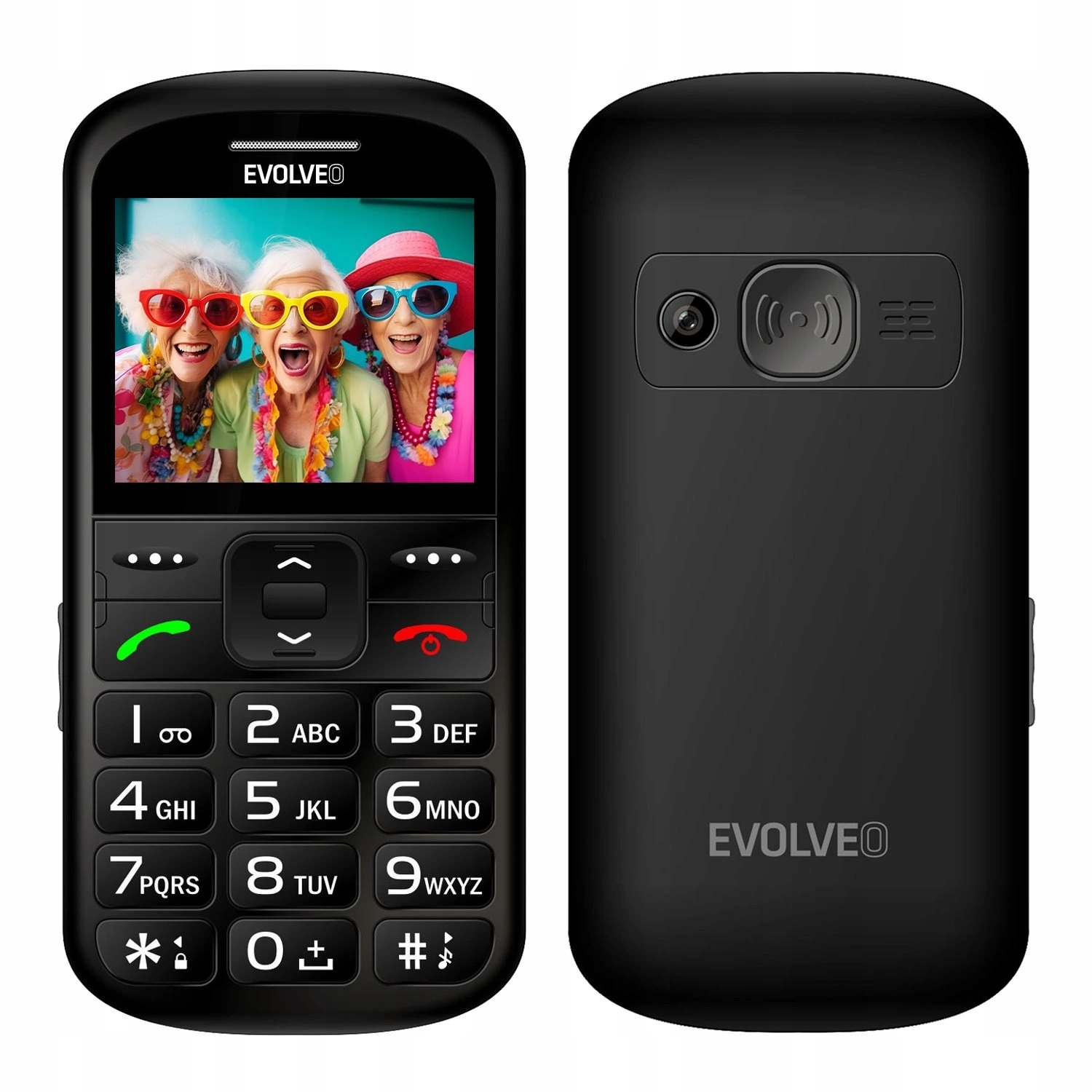 Evolveo StrongPhone G9 mobiltelefon, 32 Mb 32 Mb 2G, fekete