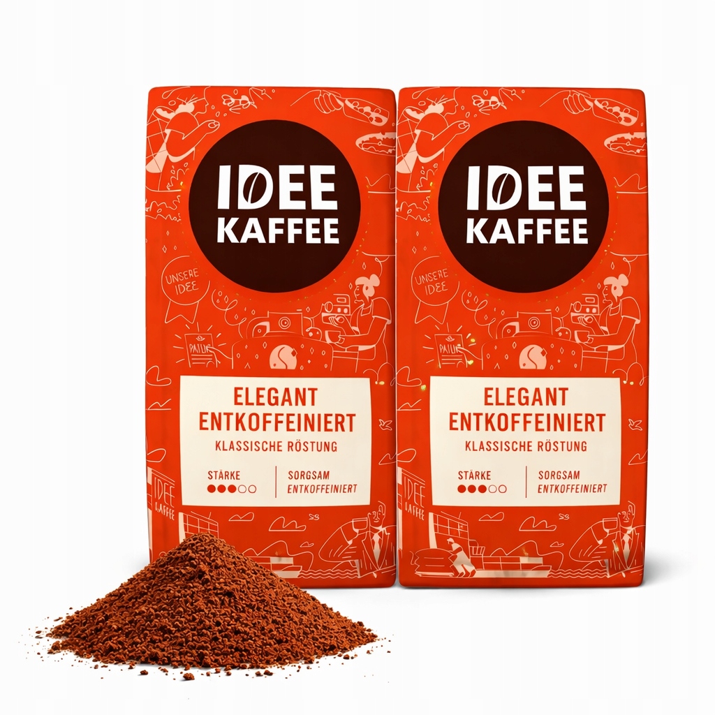 Levně Káva bez kofeinu Idee Kaffee 500 g mletá