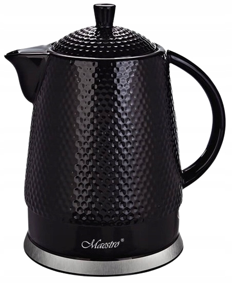 Maestro czajnik ceramiczny dzbanek MR069 porcelanowy czarny