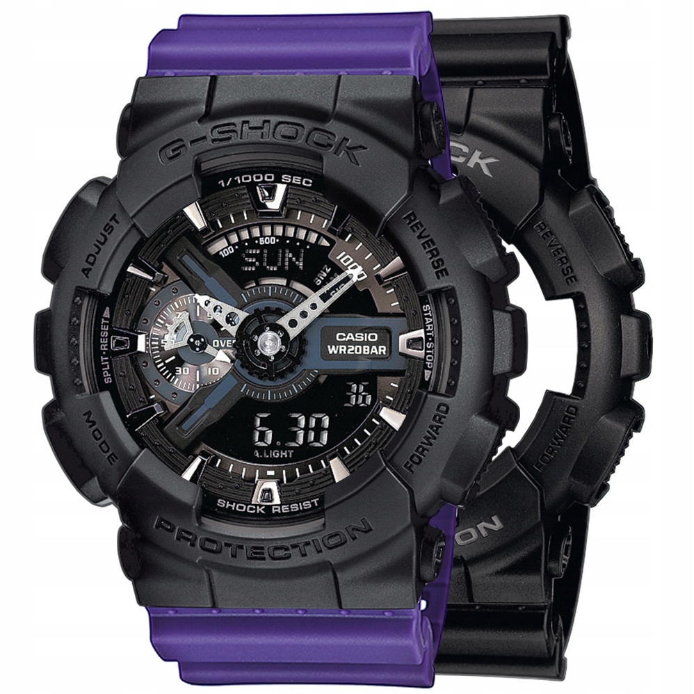 Sada G-shock GA-110-1BER Černá Fialová