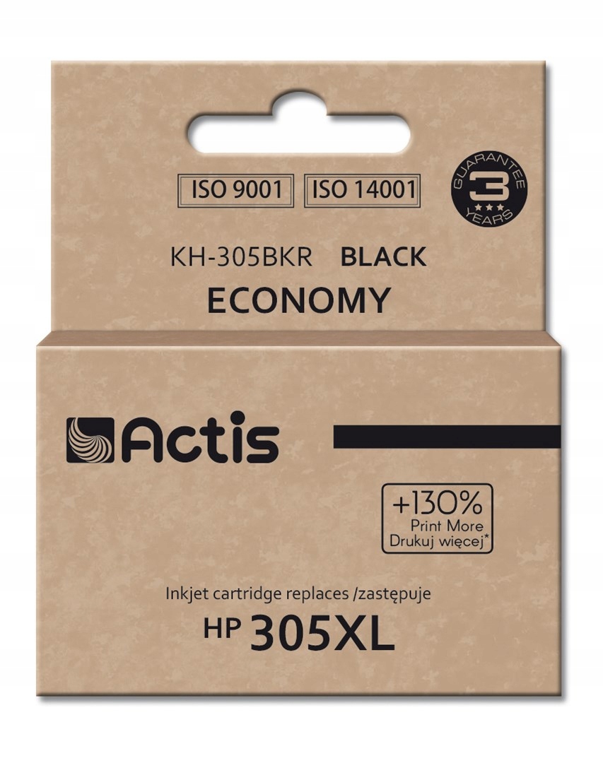 Actis KH-305BKR Inkoust pro tiskárnu Hp; Náhrada Hp 305XL 3YM62AE; Standard;