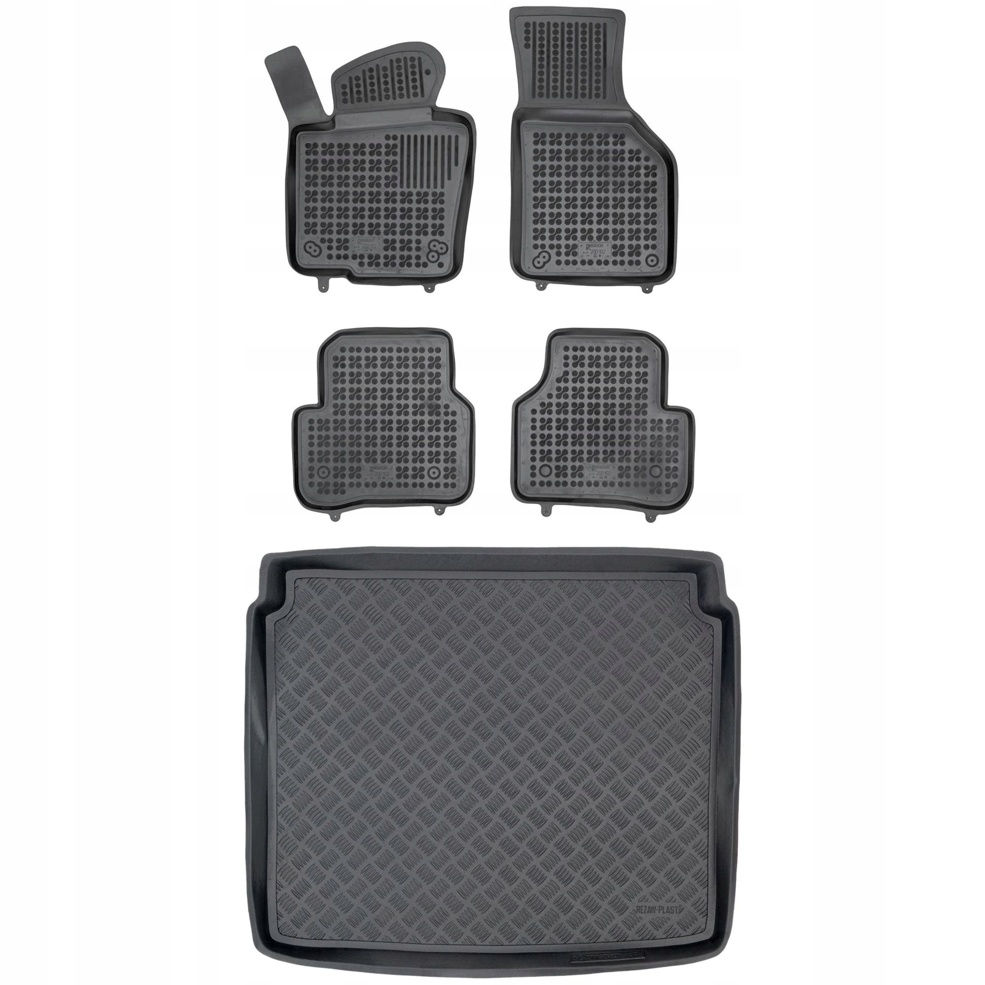 Sada koberčekov a rohoží pre Volkswagen Tiguan I 2007-2017 5 osôb, 2-miestna