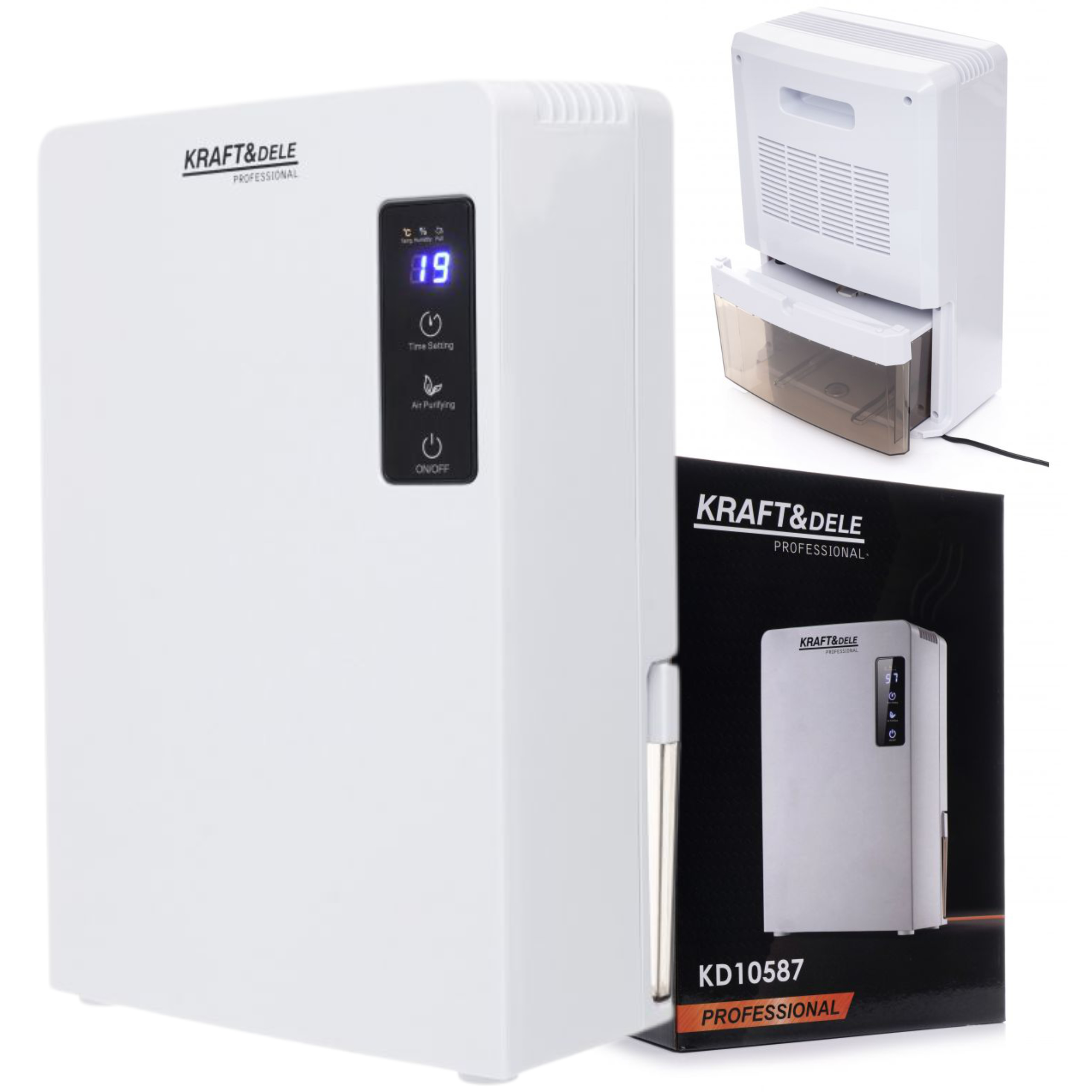 Účinný Odvlhčovač Vzduchu Pohlcovač Vlhkosti 2200 ml Tichý 90 W Uv Kraft
