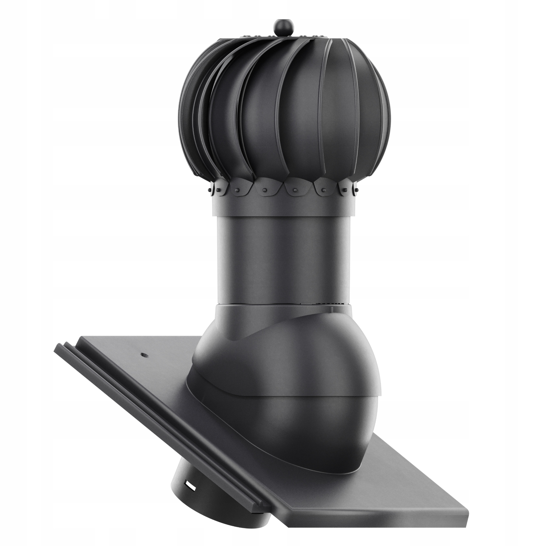 Větrací komín Otočný kulatý fi150 Braas Teviva Grafitový Cisar