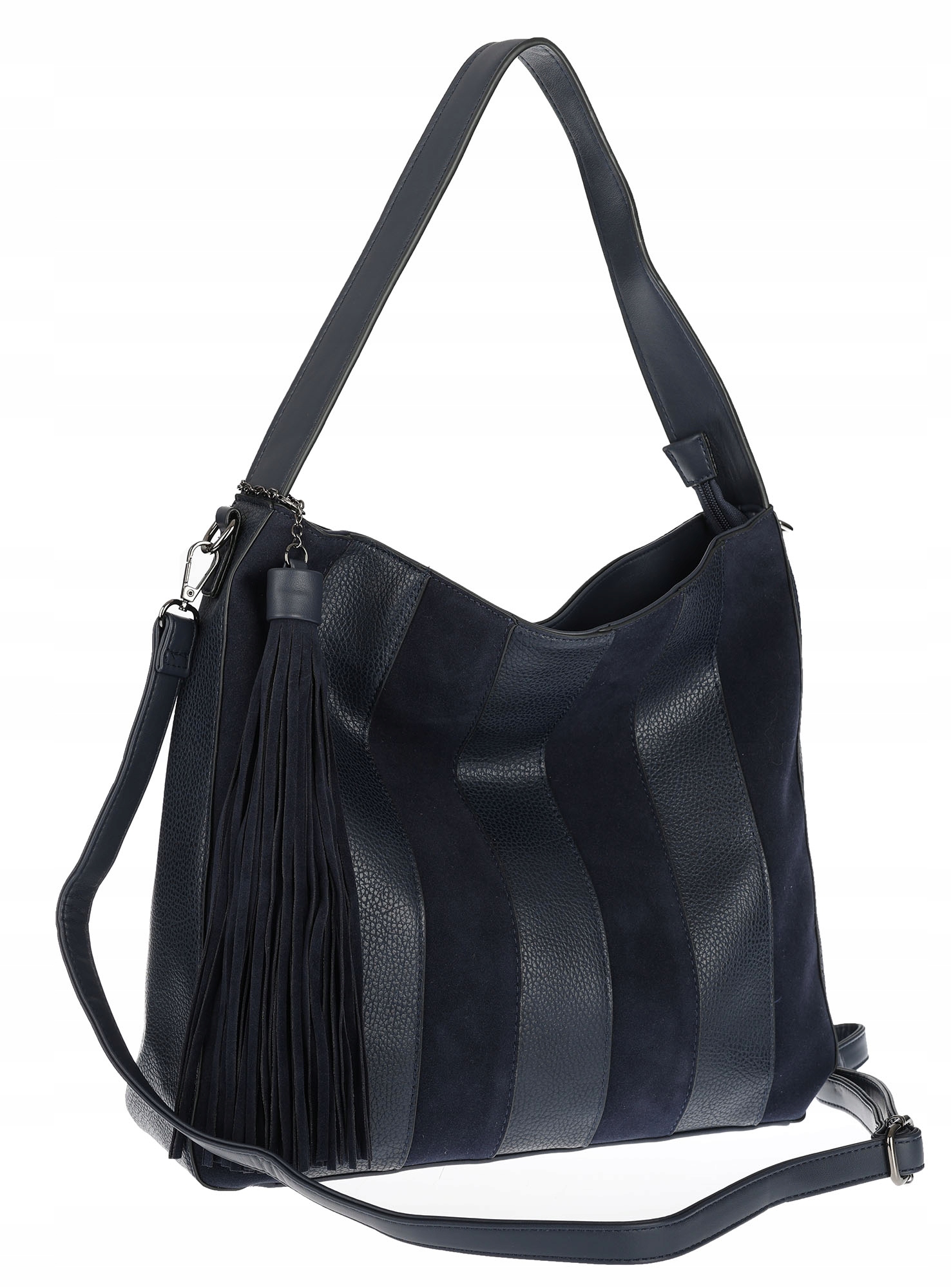 Dámská shopper kabelka A4 elegantní do práce, italská značka MC428, modrá