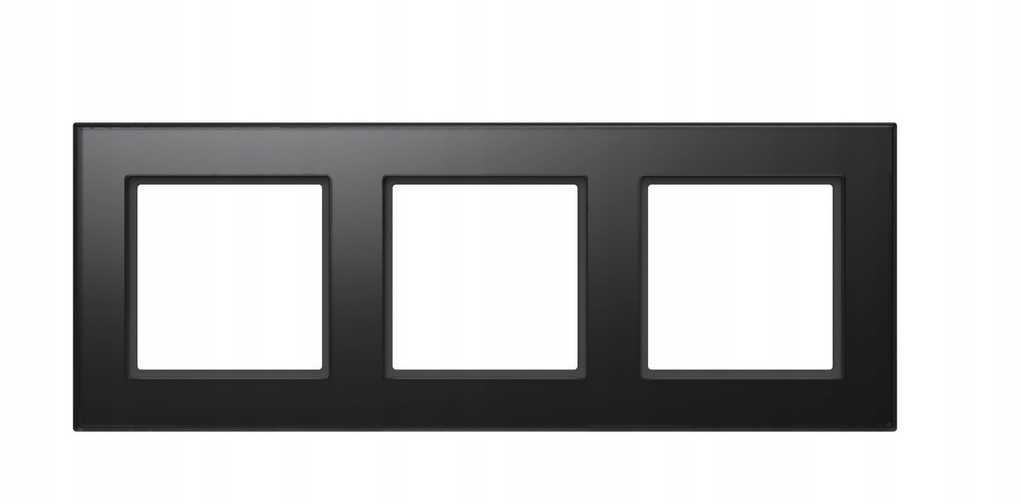 Homematic Ip Sklenený rámček – 3násobný, čierny HmIP-GF3-A