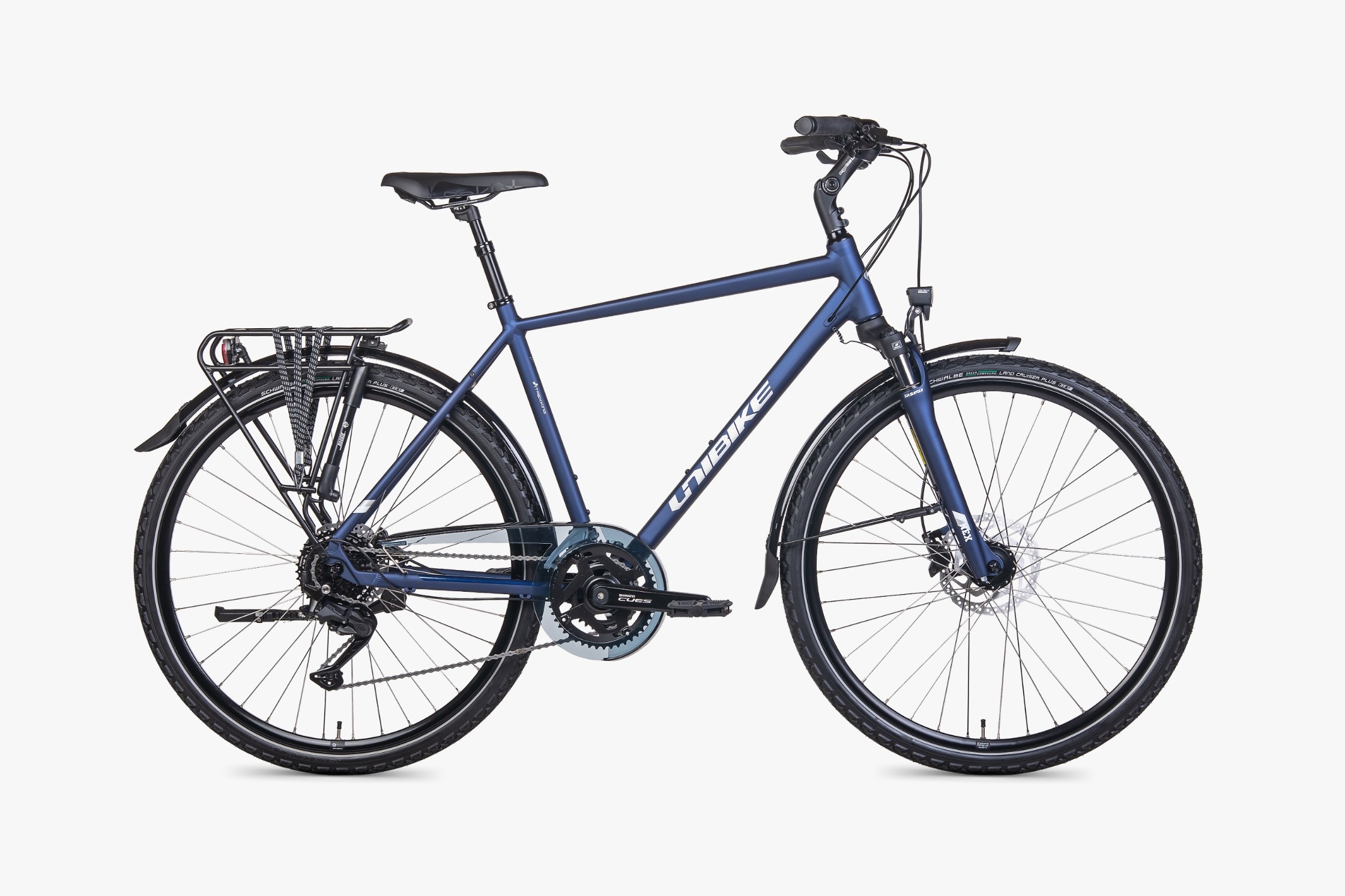 Rower trekkingowy Unibike Voyager M21 Granatowy