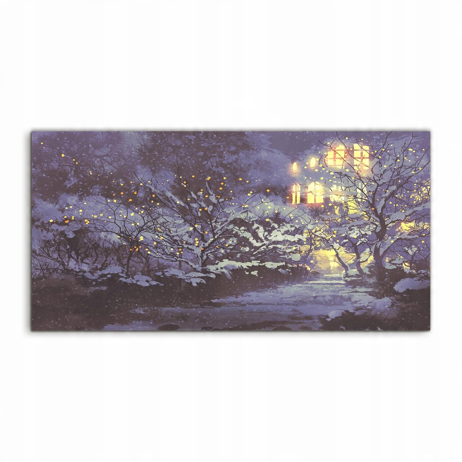 

Obraz akryl 120x60 nowoczesny Noc Zima Park Śnieg