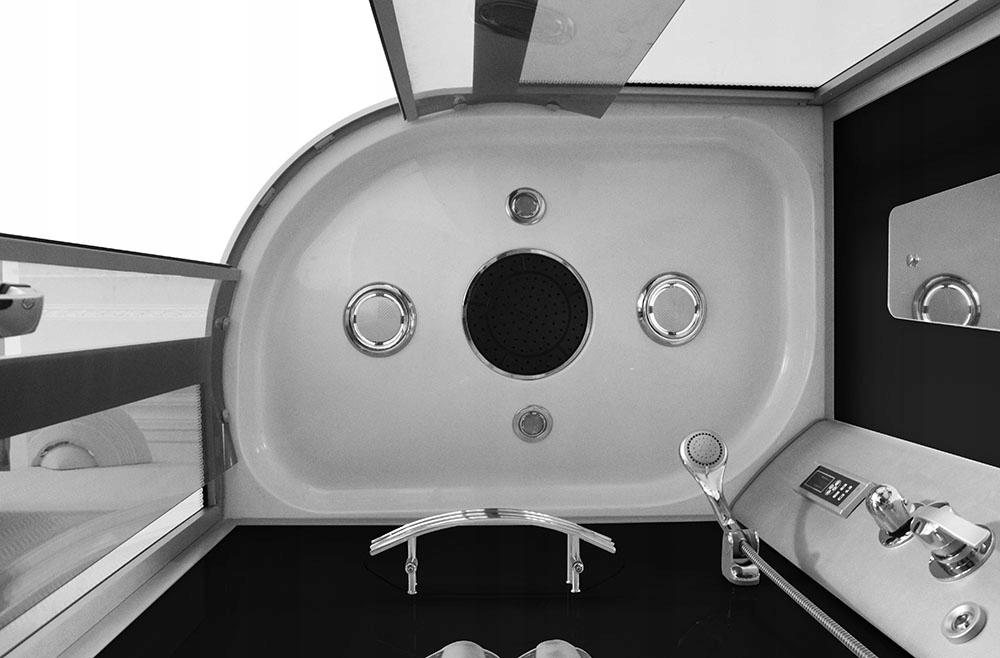 KABINA PRYSZNICOWA Z HYDROMASAŻEM ASYMETRYCZNA 120X85X215CM - MAZUR Marka Mazur