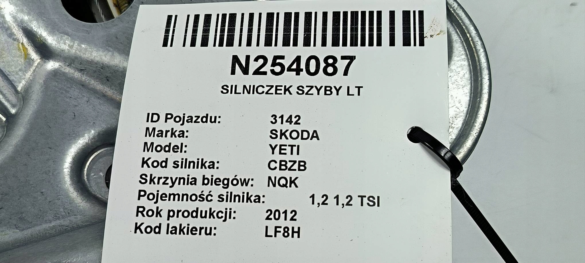 window regulator left rear part 5L0839401B SKODA YETI